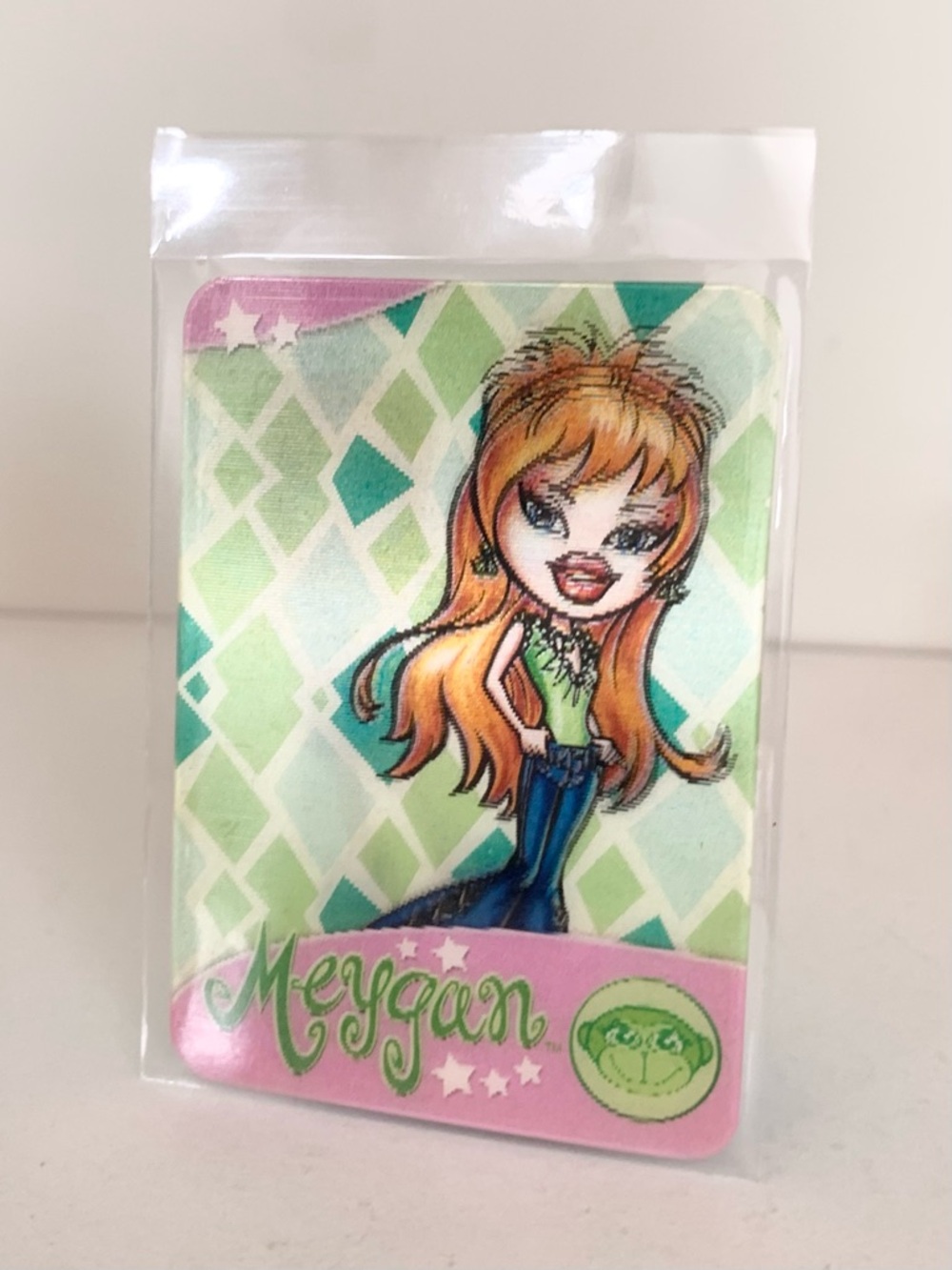 2003 bratz Meygan rare holographic lenticular card